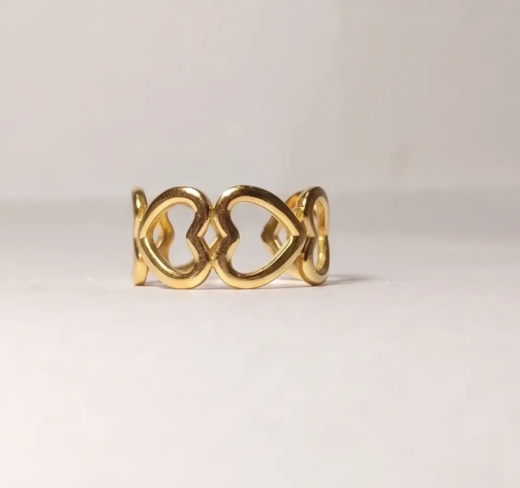 Heart Shape Anit Tarnish Ring